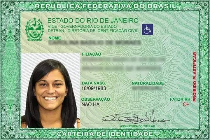 Detran Rj Lan A Novo Modelo De Carteira De Identidade A Primeira Via