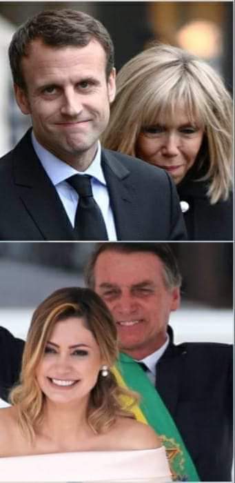 ESPOSA D3 BOLSONARO X ESPOSA DE MACRON