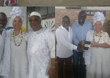 Cantor gospel Kleber Lucas se apresenta em centro de Candomblé