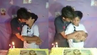 Com bolo de Pabllo Vittar, menino de 12 anos beija namorado durante festa de aniversário (video)