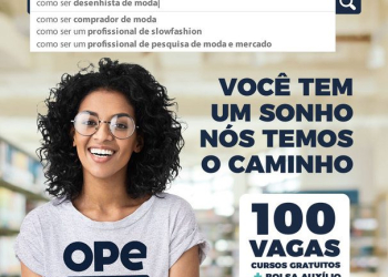 CURSO DE MODA – INSCRIÇÕES ABERTAS