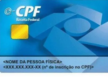CPF DEVE SER ADOTADO COMO IDENTIFICAÇÃO NACIONAL