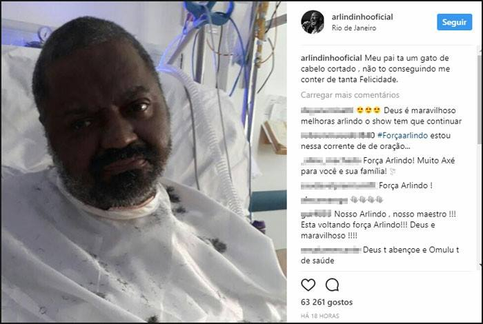 ARLINDO CRUZ TEM FOTO DIVULGADA EM REDE SOCIAL!!!