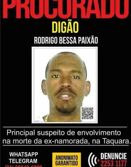 PROCURA-SE DIGÃO!!! MOTIVO: MATOU A NAMORADA EM UM BAIRRO NA ZONA OESTE!!