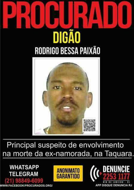 PROCURA-SE DIGÃO!!! MOTIVO: MATOU A NAMORADA EM UM BAIRRO NA ZONA OESTE!!