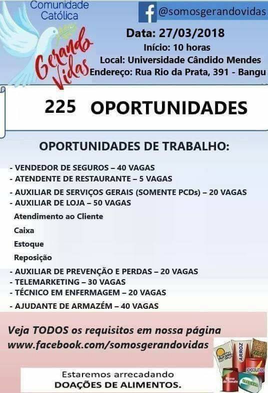 NÃO PERCAM!! UNIVERSIDADE NA ZONA OESTE RECEBE BALCÃO DE EMPREGOS NESTA TERÇA-FEIRA (27)