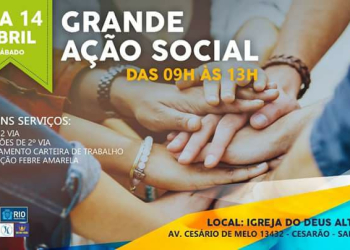 AÇÃO SOCIAL NA ZONA OESTE!!! NÃO PERCAM!!! EMPREGO!!! CURSOS!!! LEIA…