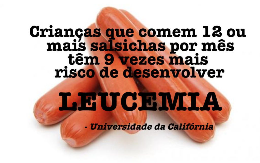 Estudo revela que salsicha aumenta riscos de câncer e leucemia em crianças