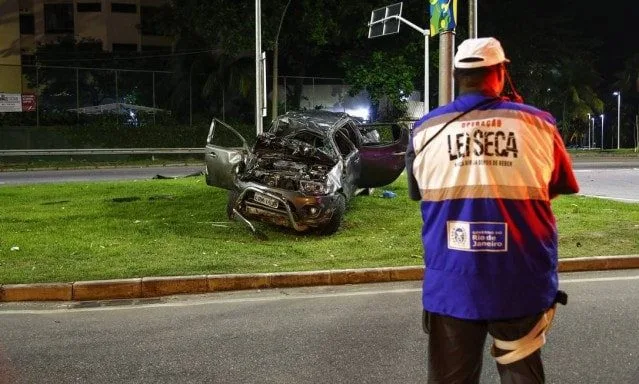POLICIAL MILITAR TEM A PERNA ARRANCADA APÓS HOMEM FURAR BLITZ DA LEI SECA NO RJ