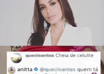 Seguidora criticou celulites de Anitta e recebeu resposta da cantora