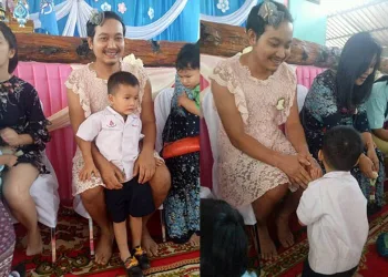 Pai se veste de mulher no Dia das Mães pra filhos não serem excluídos