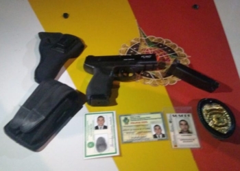 Falso policial civil é preso com réplica de arma de fogo no Gama
