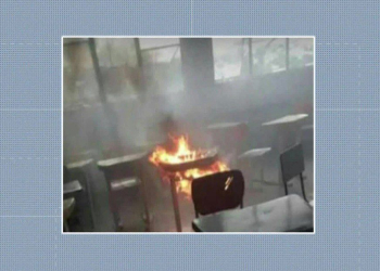 Aluno coloca fogo em prova e quase incendeia escola municipal de Itaguaí, no Rio
