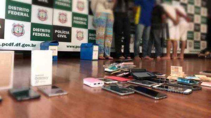 A cada hora, cinco pessoas săo vítimas de furto de celular no DF(foto: PCDF/Divulgaçăo)