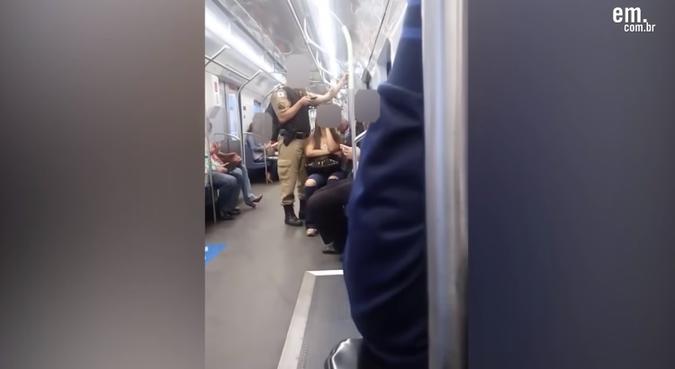 Denúncias de assédio como essa săo comuns no transporte público(foto: Reproduçăo)