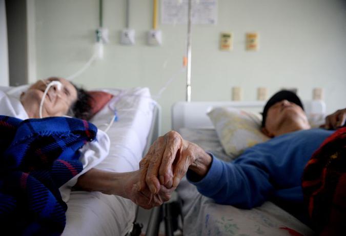 Casal de idosos ficou internado por 10 dias no Hospital Regional de Samambaia (HRSam), em abril(foto: Matheus Oliveira/Agência Saúde - 19/4/2018)