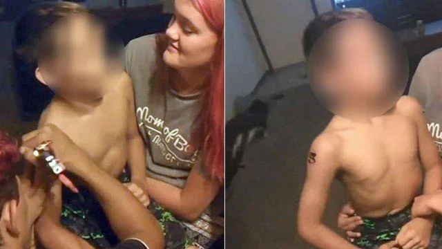 Tatuagem em menino de 10 anos provoca polêmica