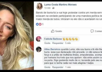 Atriz da Globo chama mulheres que protestaram contra Bolsonaro de ‘burras’