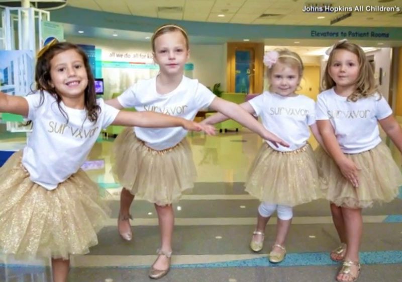 Amiguinhas vencem câncer juntas e comemoram com sessão de fotos