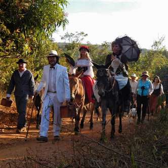 Em julho, professores e integrantes de movimentos culturais compuseram grupo que visitou vértice sudoeste(foto: Arquivo pessoal)