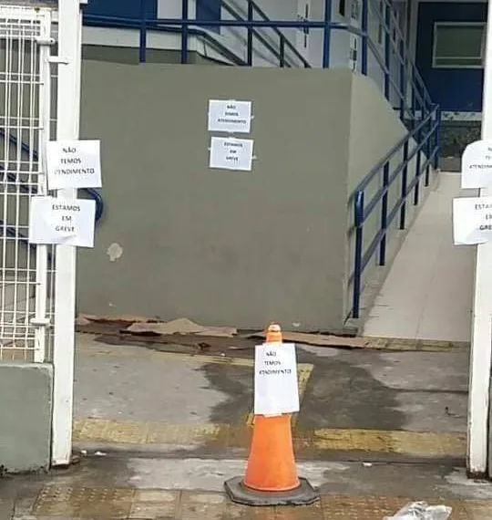 FUNCIONÁRIOS DE UPA NA ZONA OESTE EM GREVE!!