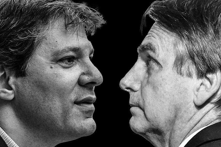 Na TV, Bolsonaro se emociona com a filha; Haddad pede união pelo país