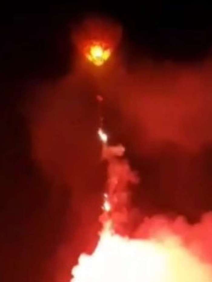 Balão solta fogos próximo a residências e assusta moradores de Campo Grande!! (VIDEO)