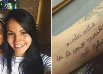 Estudante tatua bilhete escrito pela avó que está se alfabetizando e bomba na web