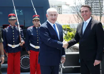 Com segurança reforçada, Bolsonaro recebe premiê de Israel no Rio