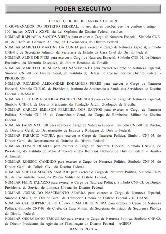 (foto: Reproduçăo/Diário Oficial)