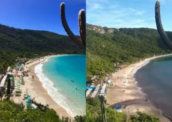 Vazamento deixa praias paradisíacas de Arraial do Cabo impróprias para banho