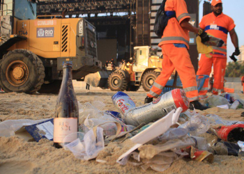 Réveillon do Rio resultou em 757 toneladas de lixo