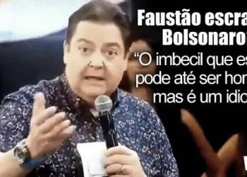 Faustão causa polêmica ao se referir supostamente a Bolsonaro: “O imbecil que está lá é um idiota”