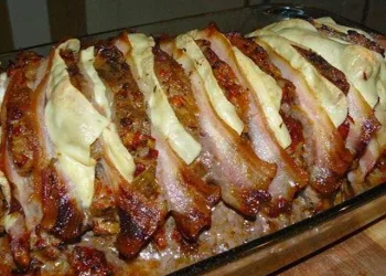 APRENDA A FAZER ESTE DELICIOSO LOMBO DE PORCO RECHEADO COM QUEIJO E BACON