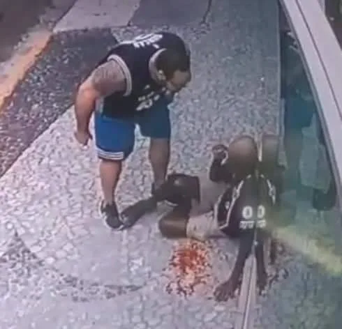 ESTÁ NA CADEIA O COVARDE QUE AGREDIU IDOSO