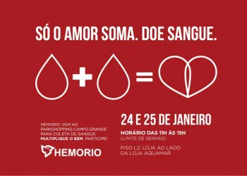 Coleta de sangue para o Hemorio no ParkShoppingCampoGrande