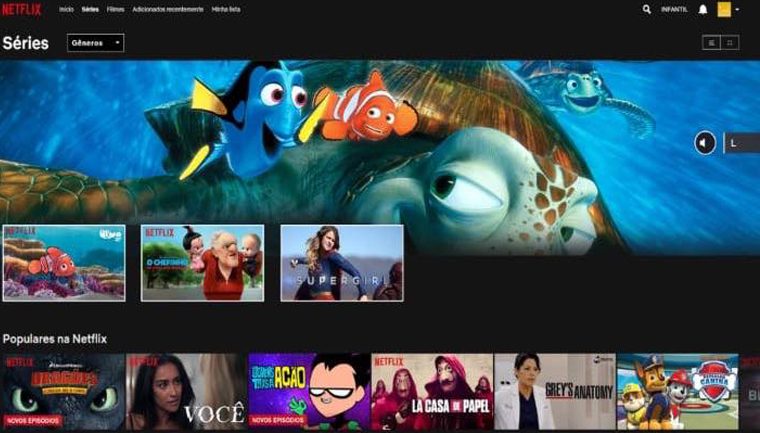 Desconhecido cria menu personalizado da Netflix para autista assistir “Procurando Nemo”