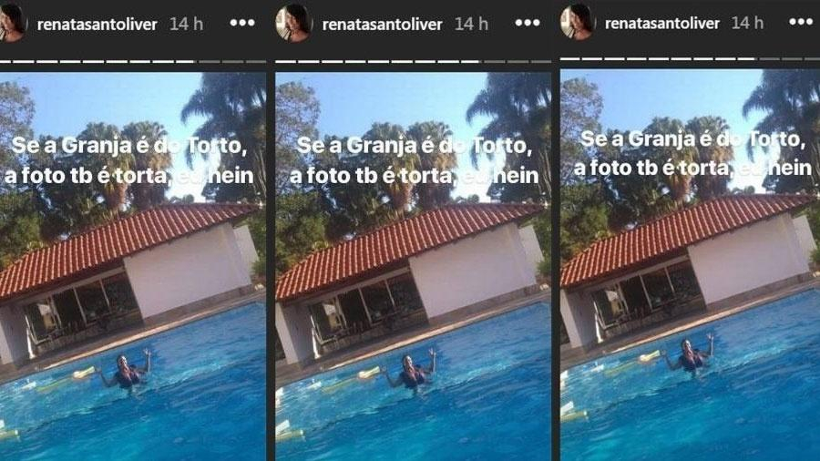 Amiga de Michelle faz tour na Alvorada, pula de roupa na piscina e posta tudo na internet