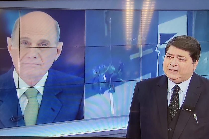 Datena chora ao noticiar morte de Boechat: “Melhor jornalista do país”