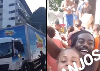 Ivete manda caminhão com alimentos para Vidigal e emociona