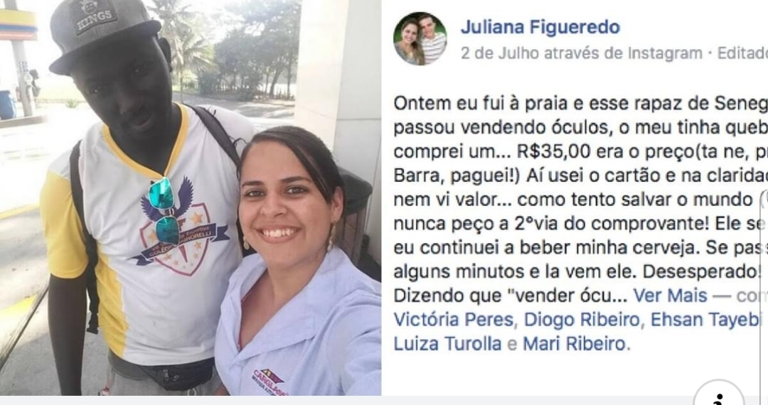 Mulher comprou óculos na praia por R$35 sem perceber que na realidade pagou R$350