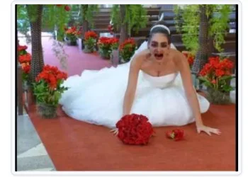 Vídeo: Mulher surta e invade casamento do amante vestida de noiva; assista
