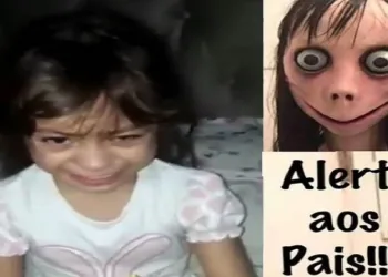 Vídeo: garotinha entra em choque após receber mensagem de Momo: ‘mandou matar todo mundo’