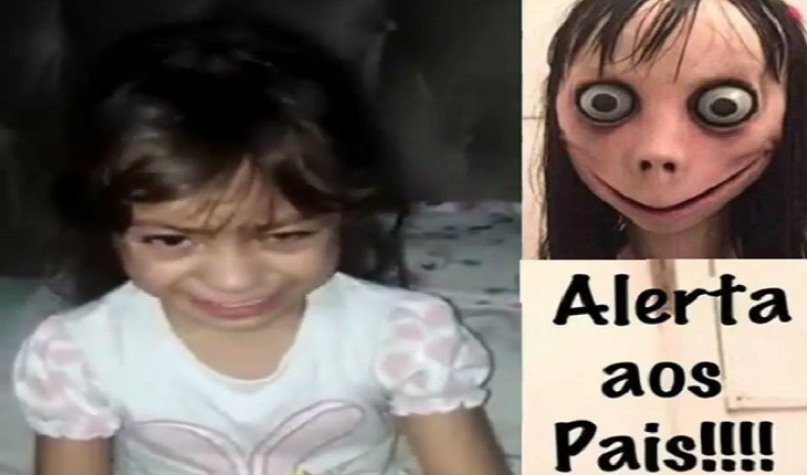 Vídeo: garotinha entra em choque após receber mensagem de Momo: ‘mandou matar todo mundo’