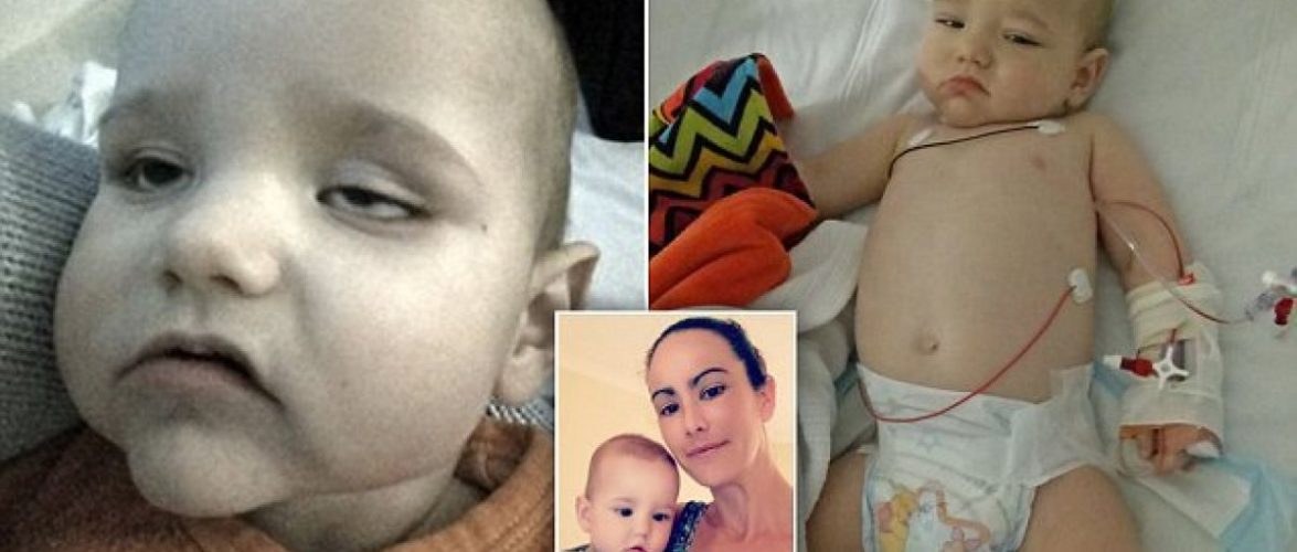 Bebê quase morre com meningite após sentar em carrinho de supermercado. Médicos disseram ser apenas “virose”!