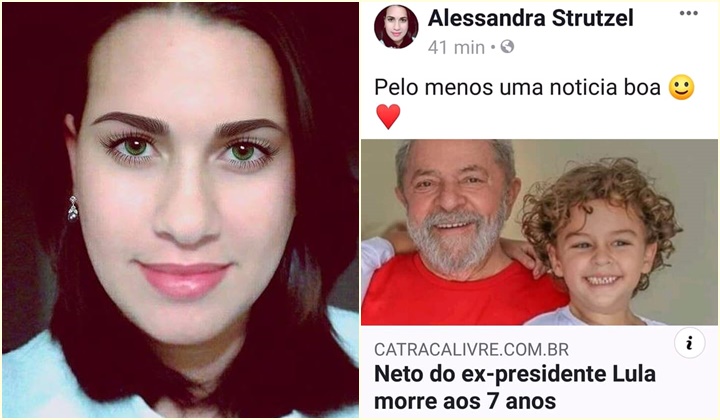 A blogueira que celebrou a morte de uma criança de 7 anos
