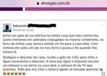 Homem descobriu que o vizinho estava fazendo gato na luz dele e se vingou de forma brilhante