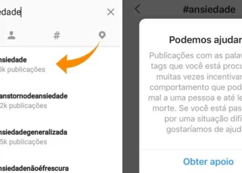 Instagram oferece ajuda para usuários quando termos “ansiedade” e “depressão” são pesquisados