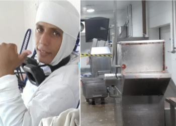Funcionário morre após cair dentro de moedor de carnes