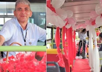 Motorista surpreende passageiras com flores no Dia da Mulher